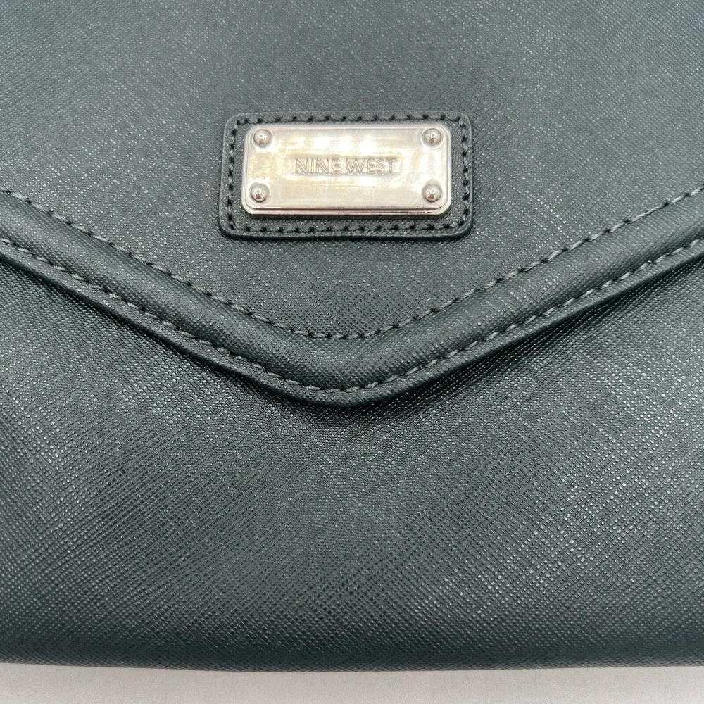Nine West Dark Green Envelope Crossbody Bag